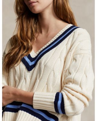 Cotton Boxy Cable Knit Sweater