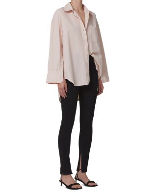 Jayla High Rise Split Cuff Skinny Leg Jeans in Blush Black