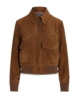 Ralph Lauren Suede Bomber Jacket | Bloomingdale's