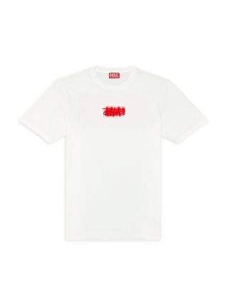 T-Just-N4 Flocked Logo Graphic Tee