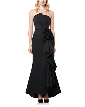 Elliatt Gavotte Rosette Gown In Black
