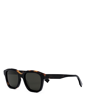 Fendi Bilayer Square Sunglasses, 51mm