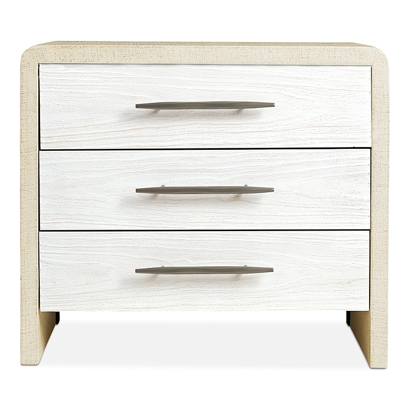 Hooker Furniture Cascade Three Drawer Nightstand In Cream/white