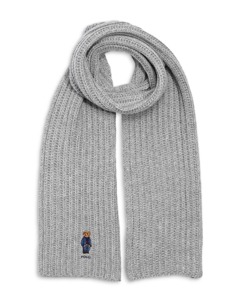 Polo Ralph Lauren Ralph Lauren Denim Bear Scarf in Andover Heather