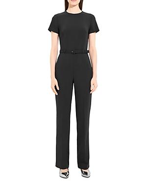 THEORY CREWNECK TAILORED JUMPSUIT