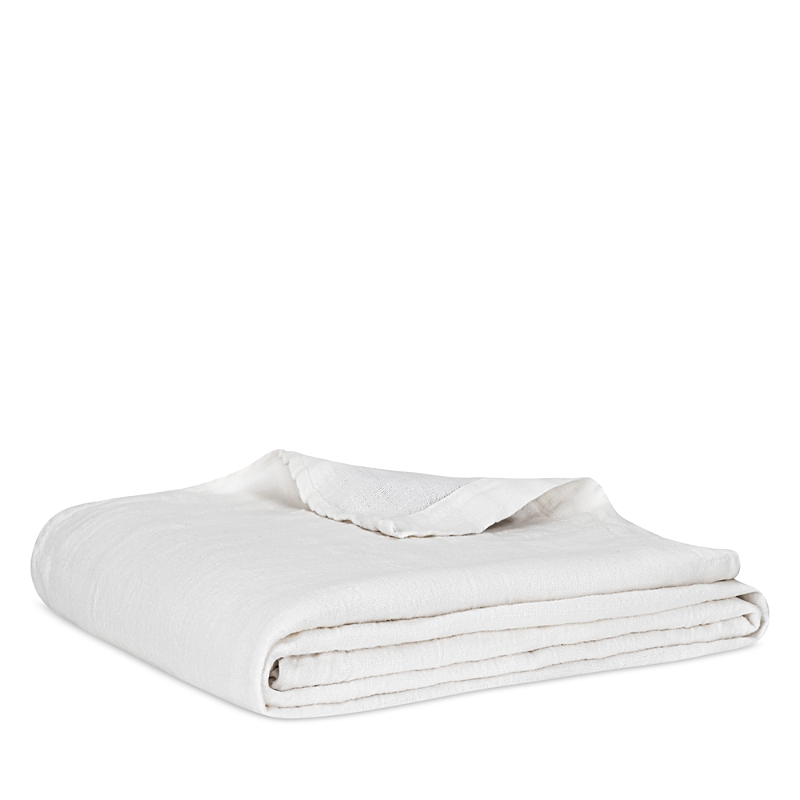 Lands Downunder Winslow Linen Blanket In White