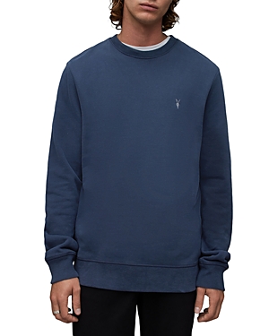 Shop Allsaints Raven Sweatshirt In Cadet Blue