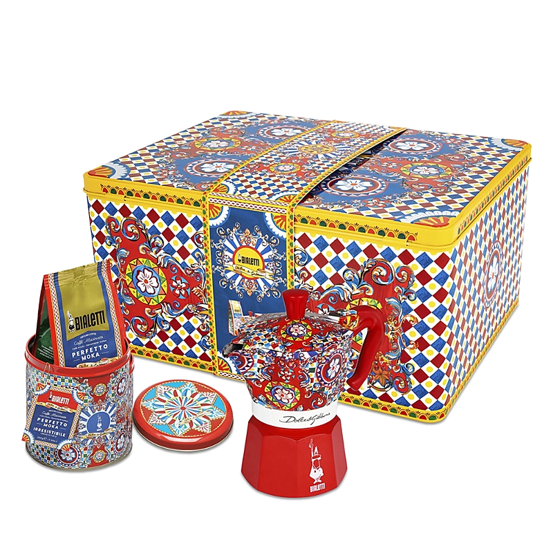 Bialetti Dolce & Gabbana Moka Coffee Maker And Cafe Perfetto Coffee Set In Red