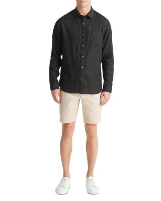 Solid Linen Button Down Shirt