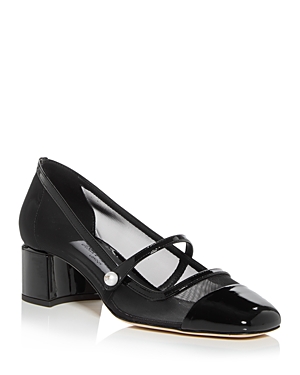 Jimmy Choo 45mm Elisa Mesh Mary Jane Pumps In Black