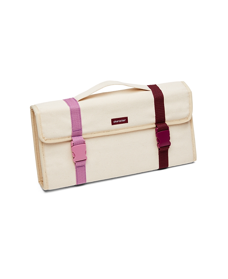 Character 7-pocket Tool Tote Bag In Wine