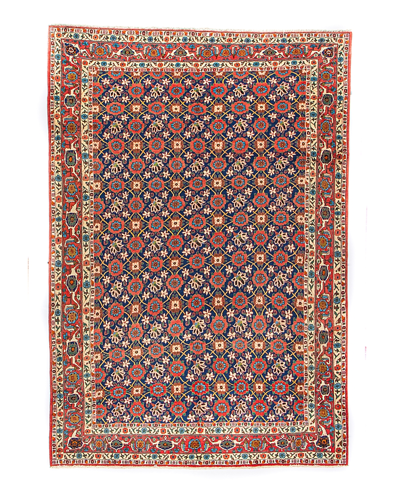 Bashian One Of A Kind Persian Varamin Area Rug, 7'2 X 10'4 In Blue