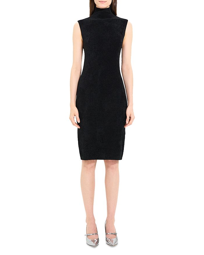 Theory Turtleneck Fitted Midi Dress | Bloomingdale's