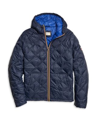 Midweight Quilted Zip Front Hooded Jacket