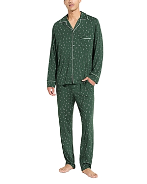Eberjey William Print Pajamas In Winter Pine