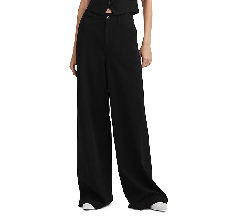 Rag & Bone Sofie Tailored Ponte Pants In Black