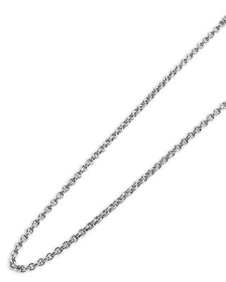 Men's Sterling Silver Anthem Double Link Caviar Chain Necklace, 20" - Exclusive