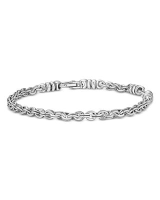 Sterling Silver Anthem Double Link Caviar Chain Bracelet - Exclusive