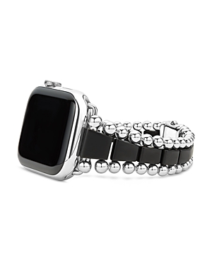 Smart Caviar Black Ceramic & Stainless Steel Apple Watch Bracelet, 42mm - 100% Exclusive