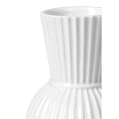 Lyngby Porcelain Tura Vase, White Porcelain