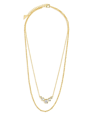 Shop Sterling Forever Eileen Layered Necklace, 18 In Gold