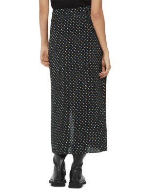 Scattered Hearts Midi Skirt