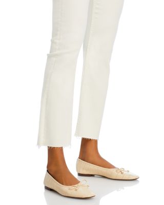 Peyton High Rise Ankle Bootcut Jeans in Ecru