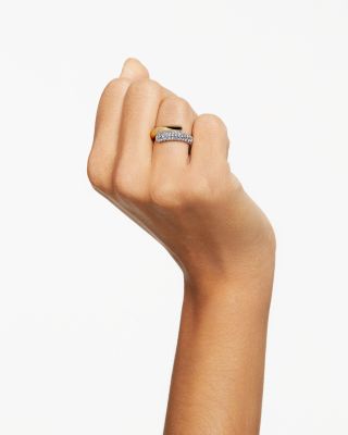 Dextera Crystal Bypass Ring