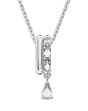 Shop Swarovski Dextera Pendant Necklace, 15-17 In Silver