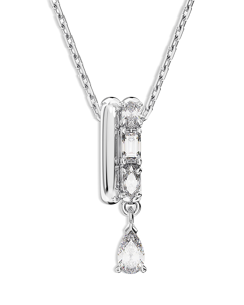 Shop Swarovski Imber Pendant Necklace, 15-17 In Silver