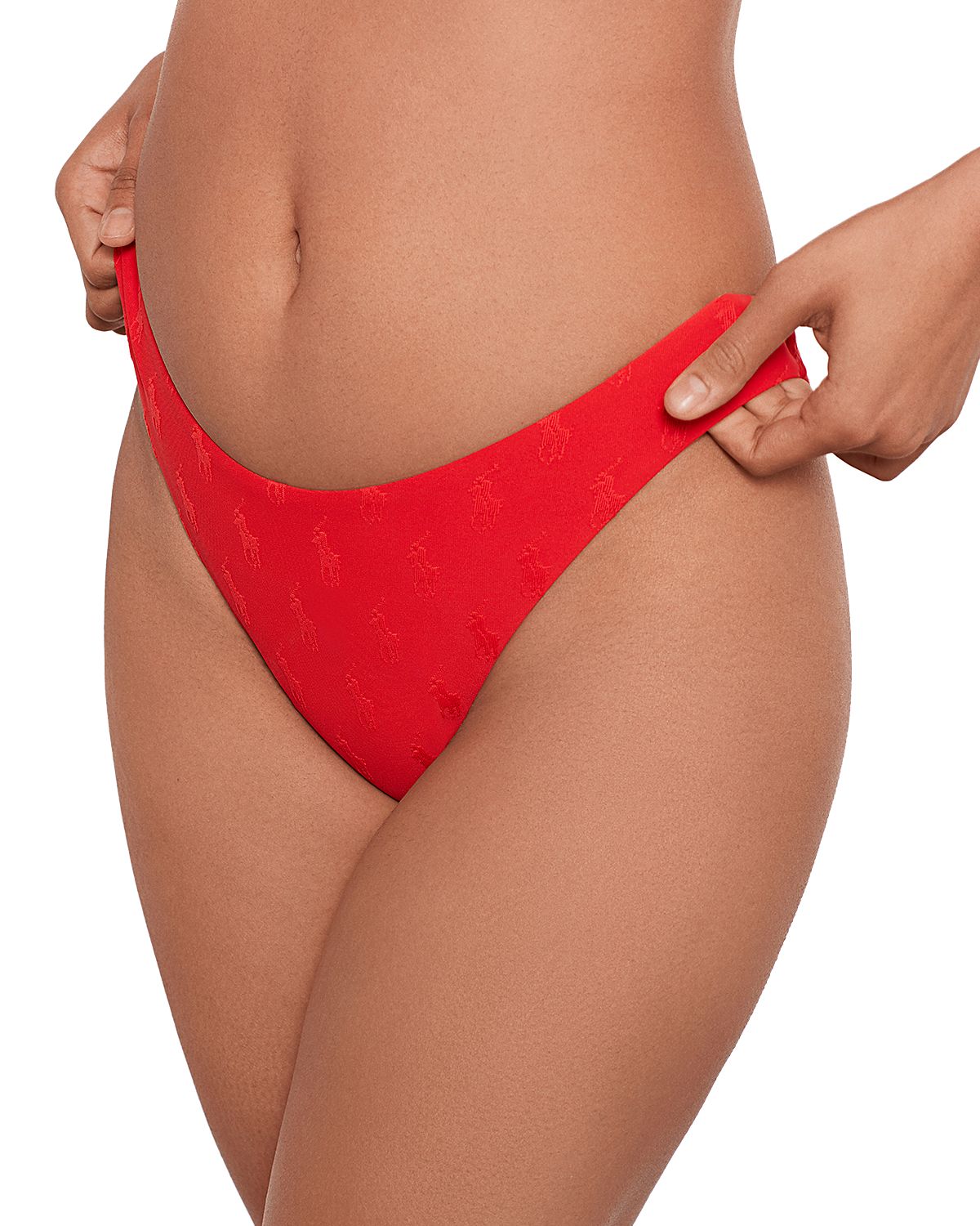 Polo Ralph Lauren High Leg Scoop Bikini Bottom