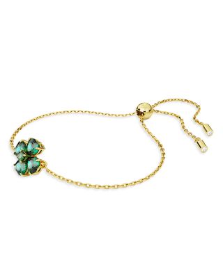 Idyllia Crystal Clover Bolo Bracelet