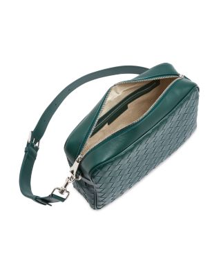 Intrecciato Leather Camera Bag