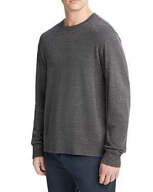 Vince Pima Cotton Textured Long Sleeve Thermal Tee