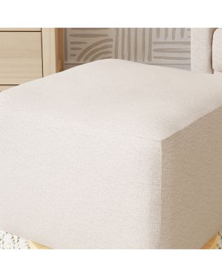 Kiwi Gliding Ottoman with Light Wood Base