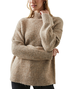 Shop Rails Kacia Mock Neck Sweater In Oatmeal