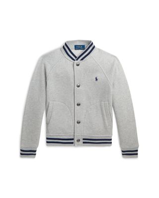 Ralph Lauren - Boys' Cotton Blend Fleece Baseball Jacket - Little Kid, Big Kid