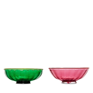 La DoubleJ Murano Glass Luxury Nut Bowls, Set of 2