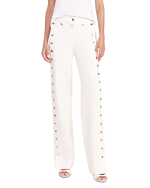 Shop Staud Carter Cotton Pants In White
