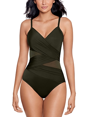 Shop Miraclesuit Network Mystique One Piece Swimsuit In Nori