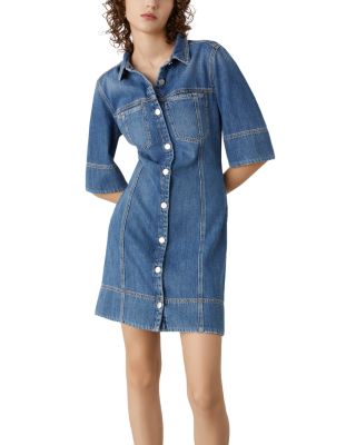 white christmas dresses Marella FALESIA Denim Maxi Dress 32213812 – Izzi of Baslow main image 0