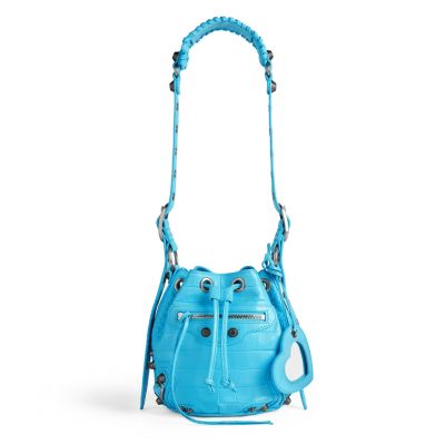 Balenciaga - Le Cagole XS Bucket Bag Crocodile Embossed
