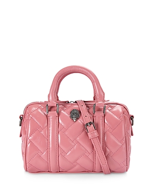 KURT GEIGER KENSINGTON BOSTON SMALL DRENCH QUILTED LEATHER BOWLING BAG