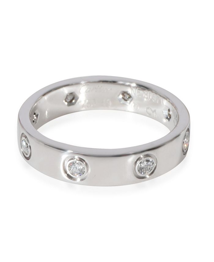 Pre-Owned Cartier LOVE Diamond Wedding Band in 18K White Gold ...