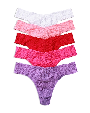 Hanky Panky Holiday Assorted 5-pack Original Rise Thongs In French