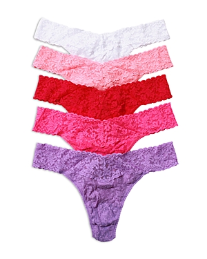 HANKY PANKY SIGNATURE ORIGINAL-RISE THONGS, SET OF 5