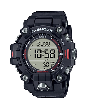 Shop G-shock Master Of G Black & Red Masterpiece Watch, 53mm