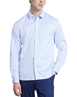 The Kooples Smart Twill Long Sleeve Button Front Shirt