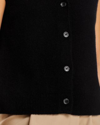 100% Cashmere Buttoned Vest - Exclusive