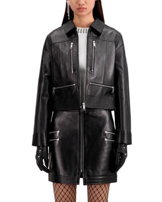 The Kooples - Leather Zip Pocket Jacket